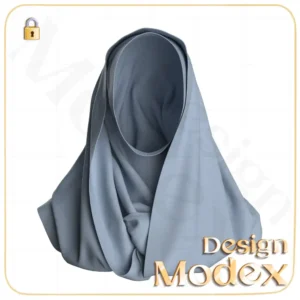 مدل سه بعدی شال و مقنعه C12N063 برای فریلنسرهای طراحی لباس