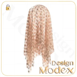 متریال پارچه گیپور طرح گل C12N078 برای لباسهای سه بعدی