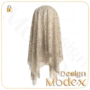 متریال پارچه گیپور طرح گل C12N083 برای لباسهای سه بعدی