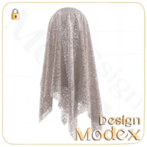 متریال پارچه گیپور C12N096 برای لباسهای سه بعدی