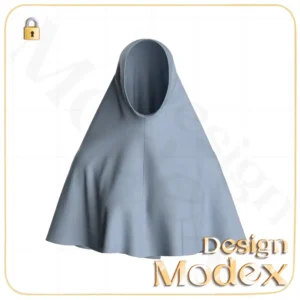 مدل سه بعدی مقنعه C12N062 برای فریلنسرهای طراحی لباس